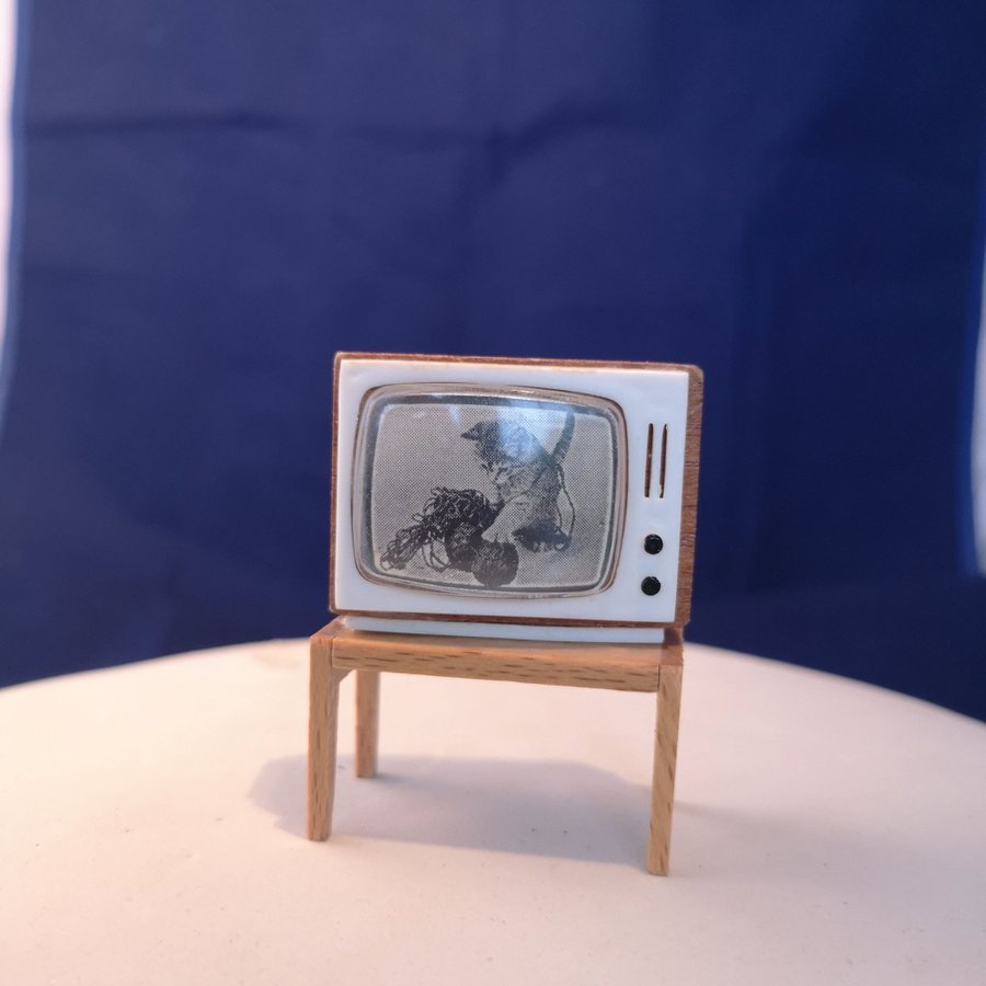 Lundby TV på tvbord 1966 Retro Samlare