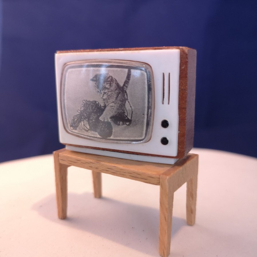 Lundby TV på tvbord 1966 Retro Samlare