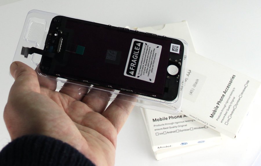 NY! Skärm till Iphone 6 LCD-skärm ip6G IP6 Touchskärm Svart Reservskärm Display