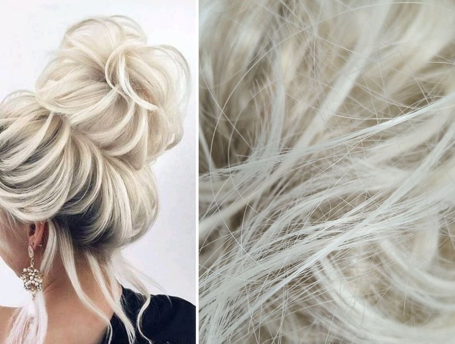 Platina Ny frissyr på ett ögonblick: messy bun löshår på gummisnodd