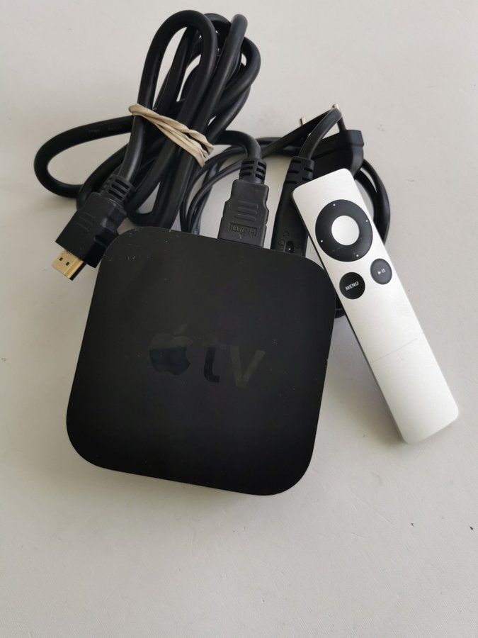 1 Apple TV 3 gen med fjärrkontroll Modell A 1469.