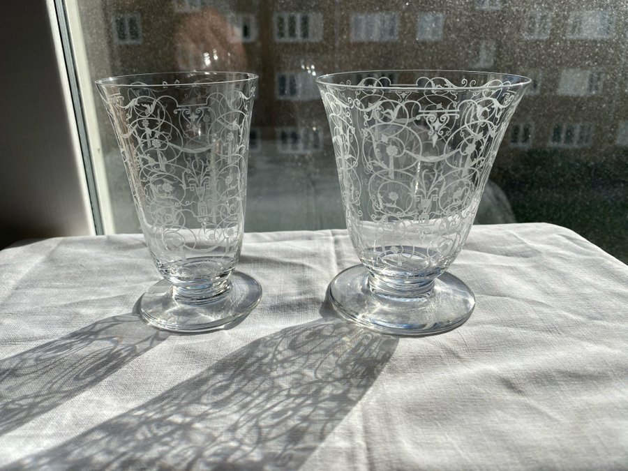 2 Baccarat Michelangelo vin/vattenglas