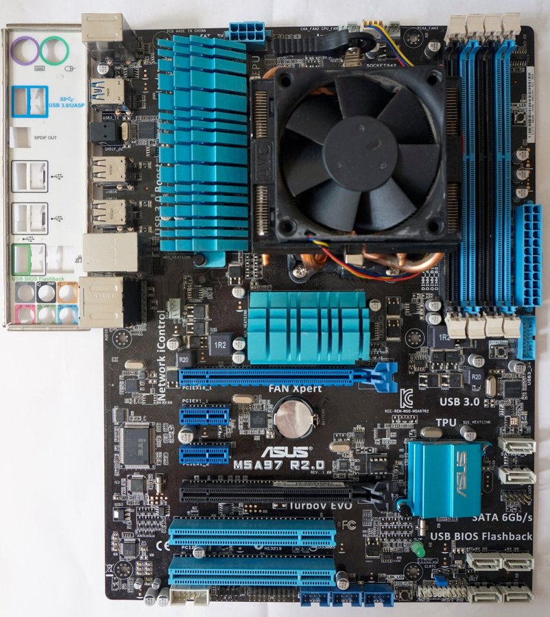 Asus M5A97 R2.0 moderkort (970, AM3+, ATX)