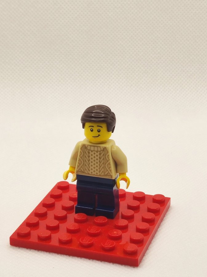 LEGO Minifigur twn388 Male with Tan Knit Sweater