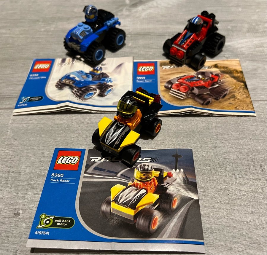 LEGO Racers Vintage Lot(8358 8359 8360)