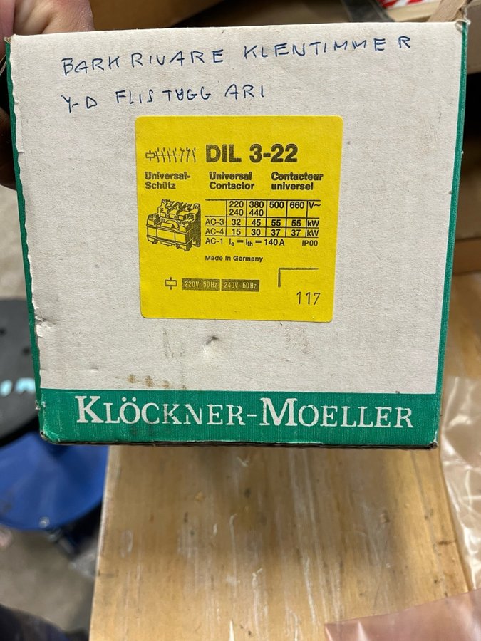 Klöckner-Moeller DIL 3-22 Kontaktor 45/30 kW