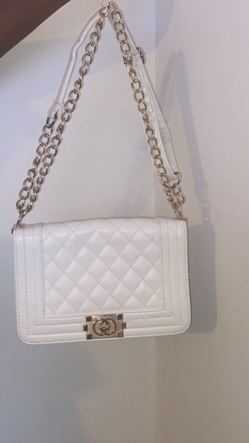 White handbag