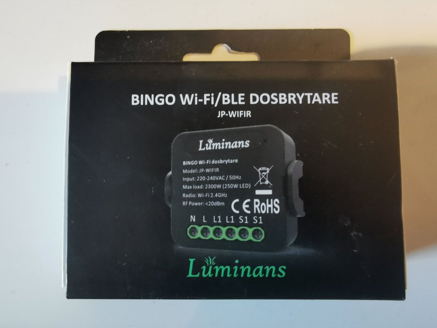 BINGO Wi-Fi/BLE Dosbrytare JP-WIFIR