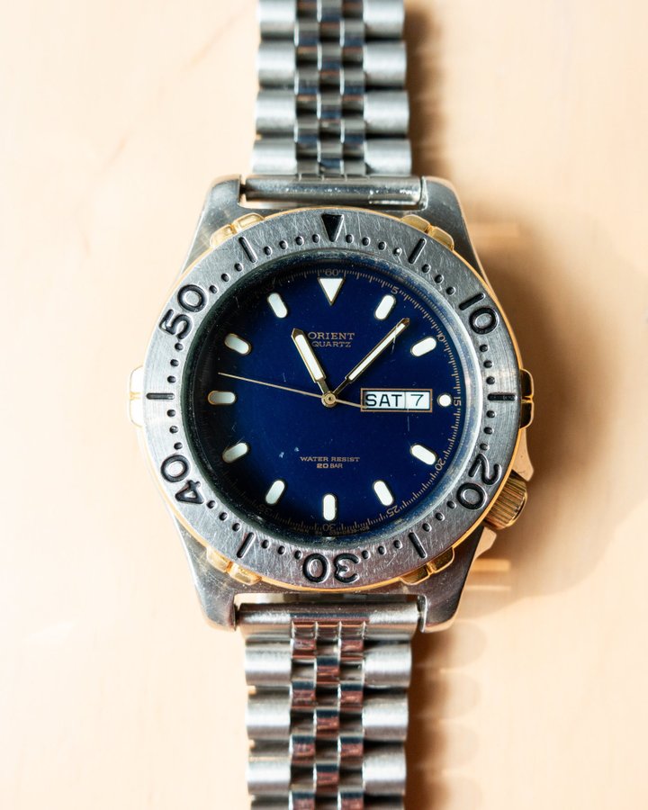 Orient Quartz Day Date Diver D39053-90