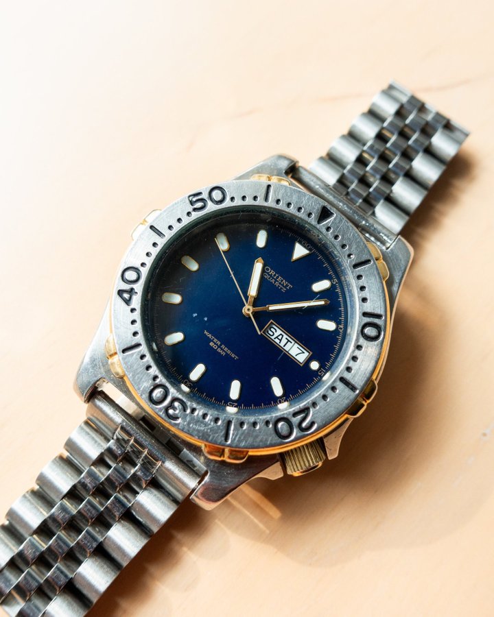 Orient Quartz Day Date Diver D39053-90