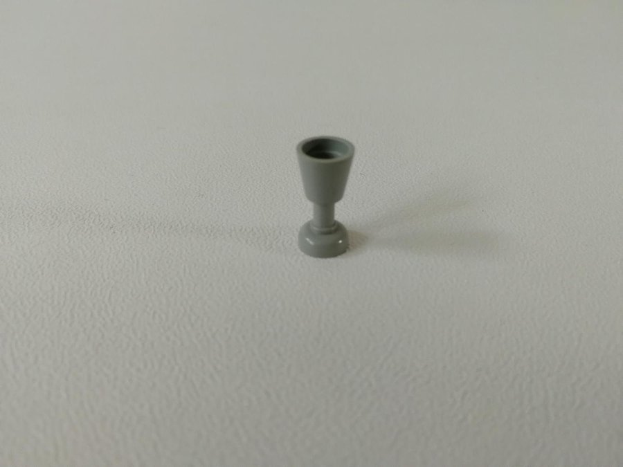 Lego - tillbehör - bägare - glas - part 2343 - ljusgrå (old light gray)