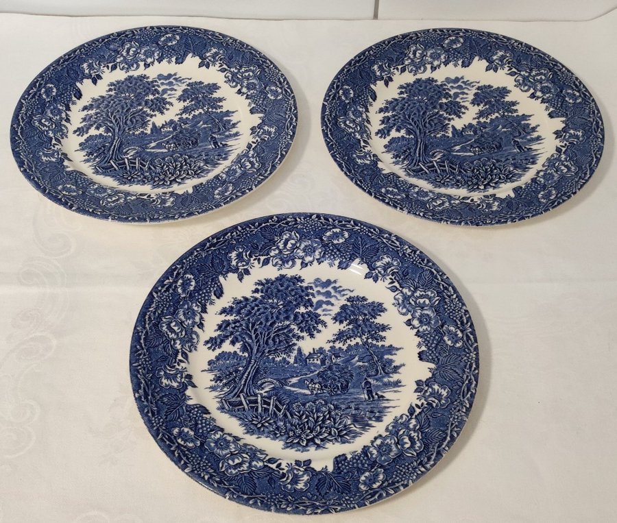 3st fina mattallrikar Ironstone England