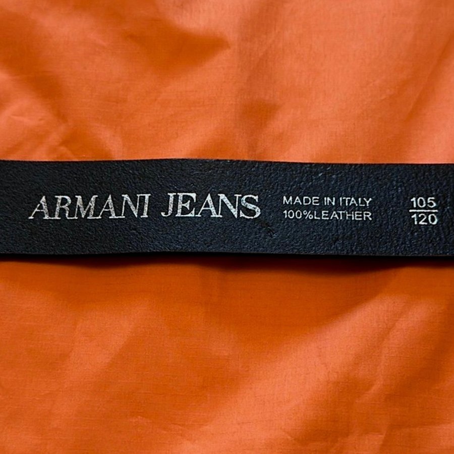 Armani Jeans svart bälte storlek 105/120Helt ny/new