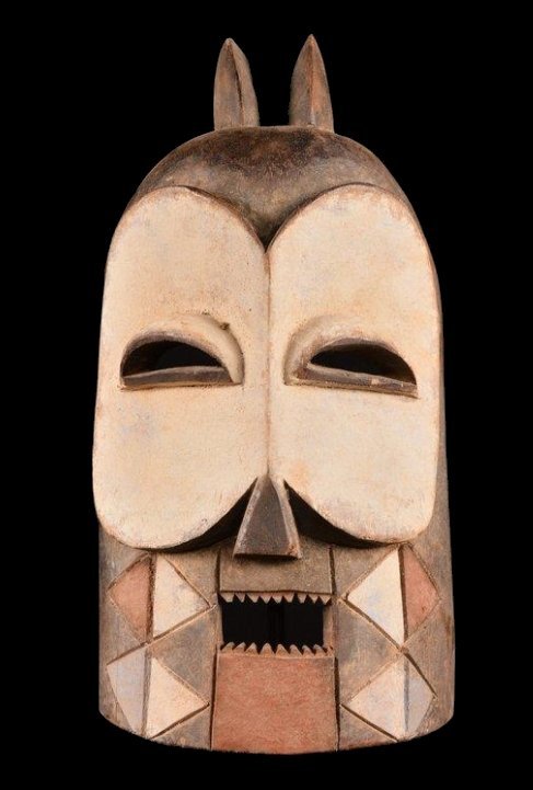 Afrikansk Bembe-Kongo mask