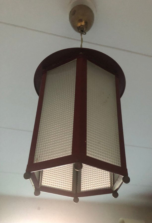 Gammal taklampa/ hal lampa 50-60 talet