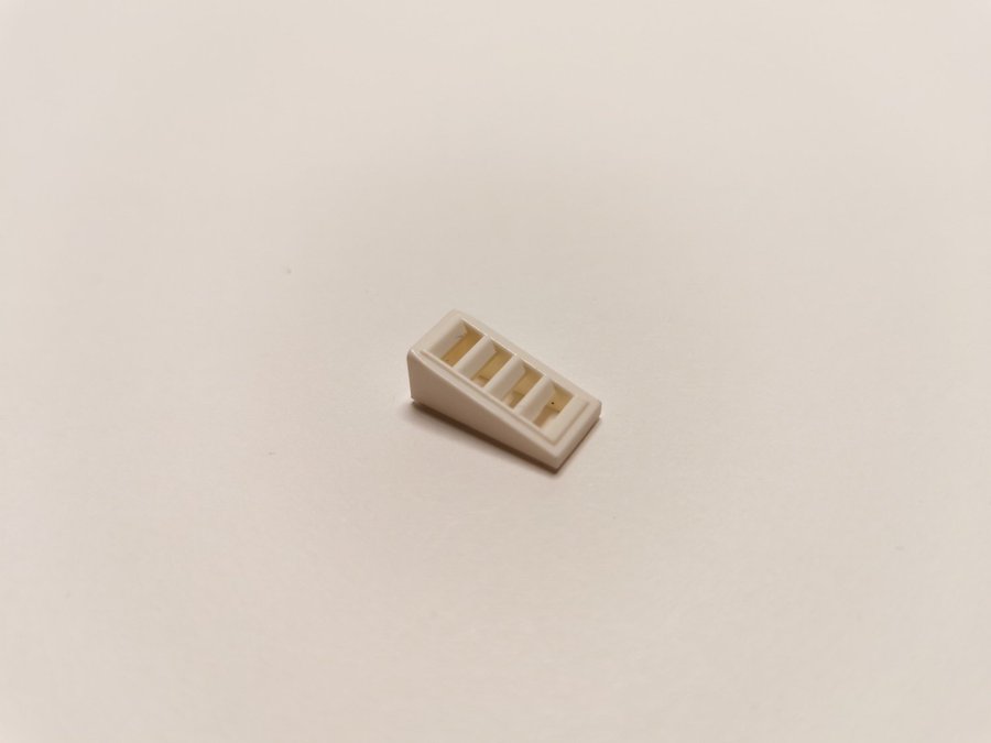 Lego - galler - grill - sned - 2x1x2/3 - part 61409 - vit