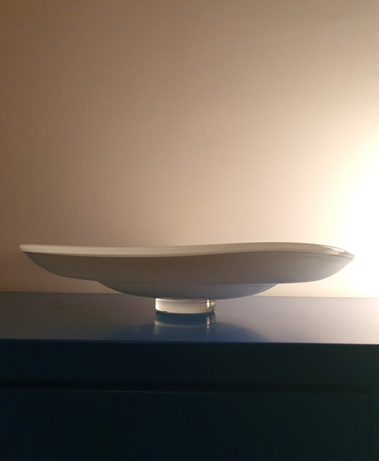 Fruktfat, Dekorationsfat/ Dekorationsskål glas, diameter 41 cm, höjd 8 cm