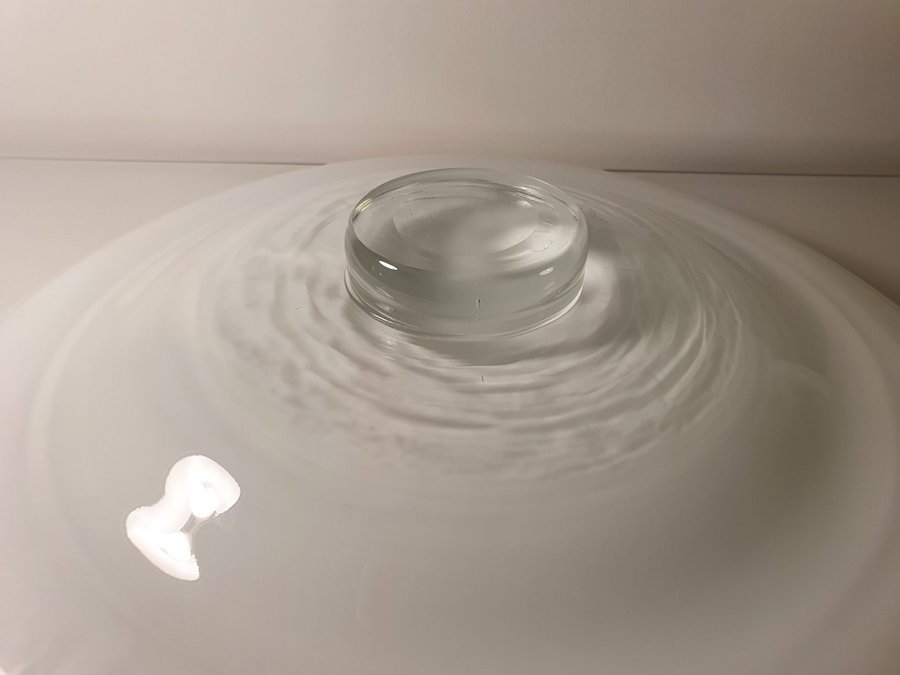 Fruktfat, Dekorationsfat/ Dekorationsskål glas, diameter 41 cm, höjd 8 cm