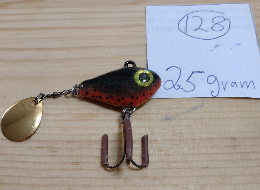 Tail Spinner 25 gram (handgjord) nummer 128