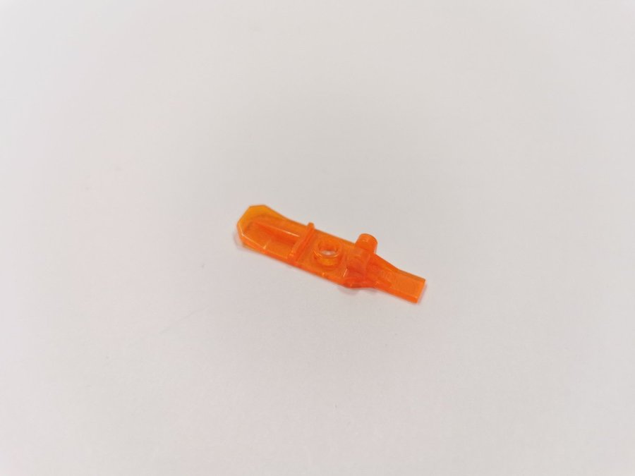 Lego - transparent - skida - part 6120 - ice planet - trans neon orange