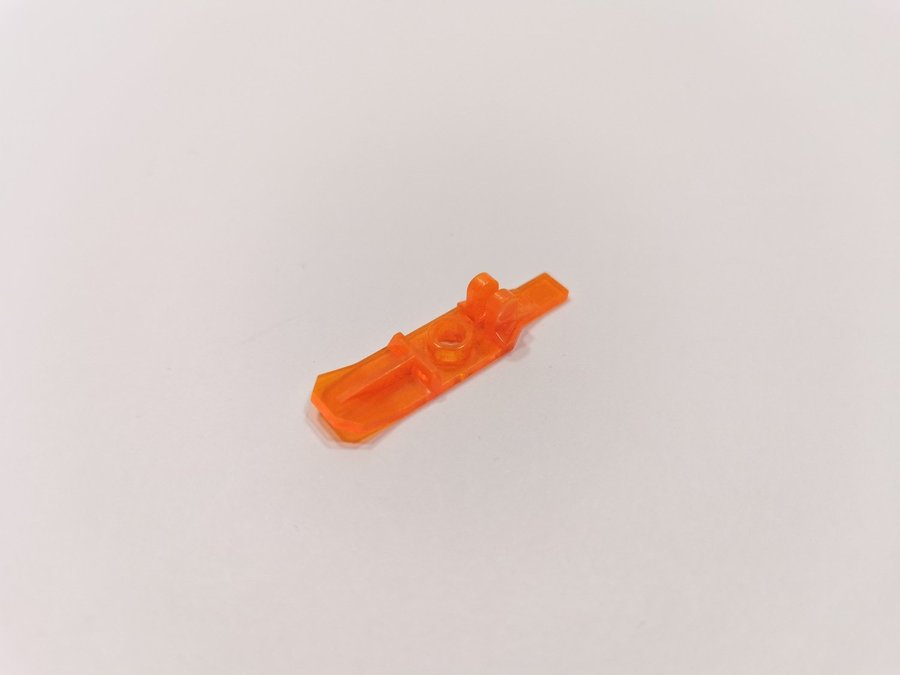 Lego - transparent - skida - part 6120 - ice planet - trans neon orange