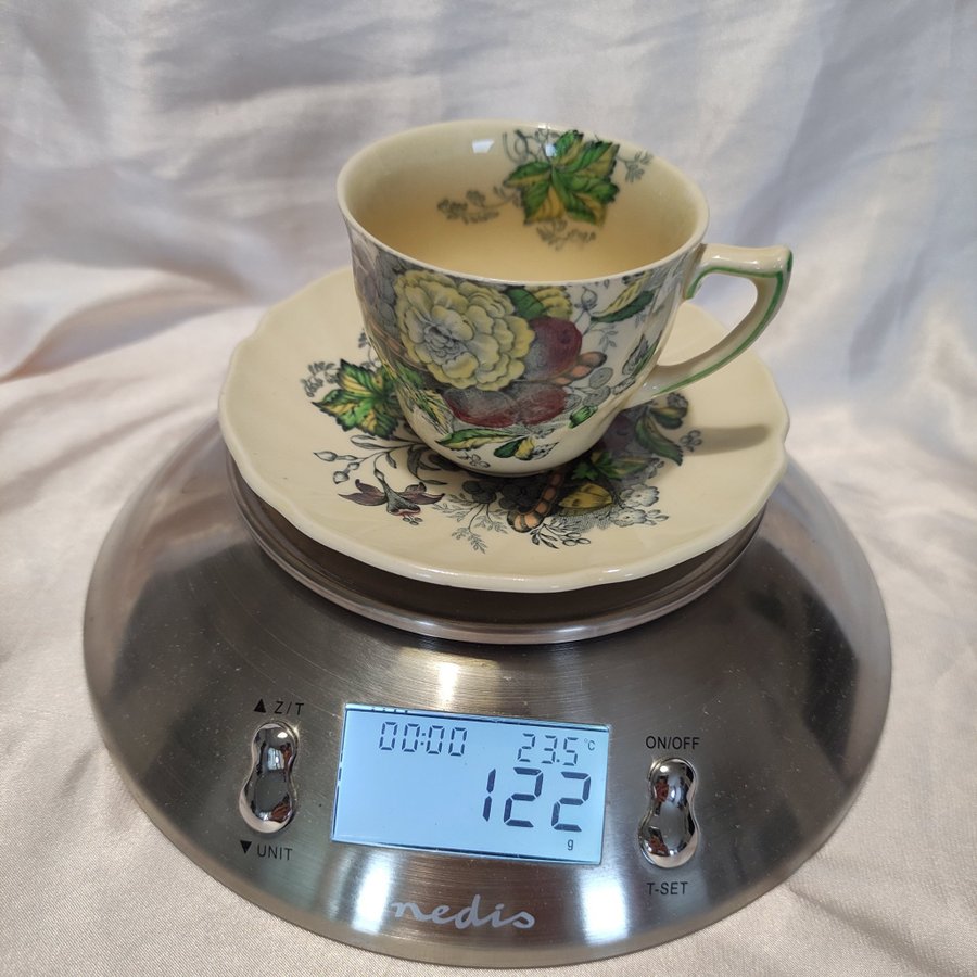 Vintage Royal Doulton The Kirkwood 4 st kopp med fat 1930- talet