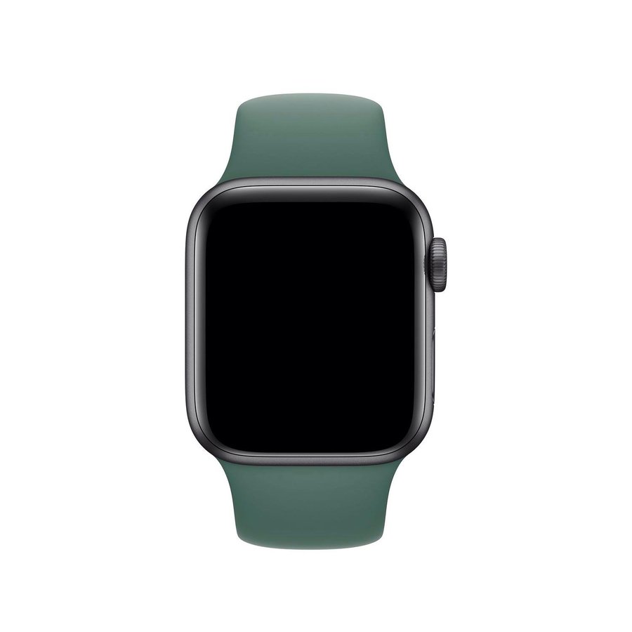 Silicone Band 38/40/41/42mm (S/M) Apple Watch Armband - PINE GREEN