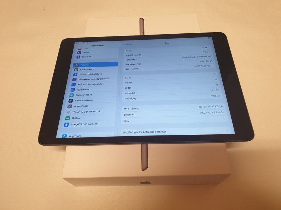 APPLE IPAD 10.2" 8TH GEN 32GB (2020) WI-FI