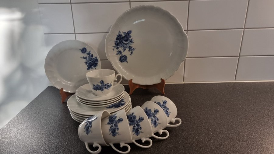 KAFFESERVIS från CLASSIC ROMANCE ECHT COBALT SVANEHOLM 1530