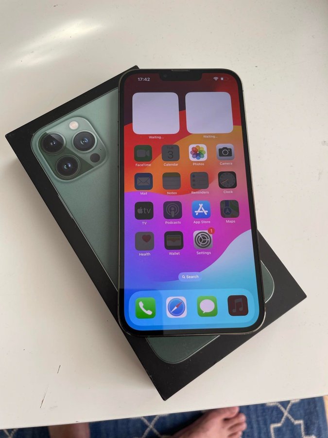 iPhone 13 Pro Max 128GB Grön - Olåst - Jätte Fin - Kort Auktion