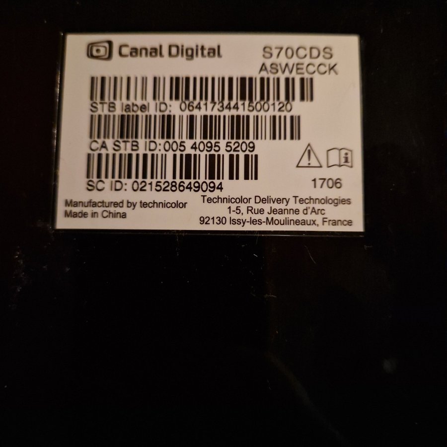 Canal Digital S70CDS ASWECCK