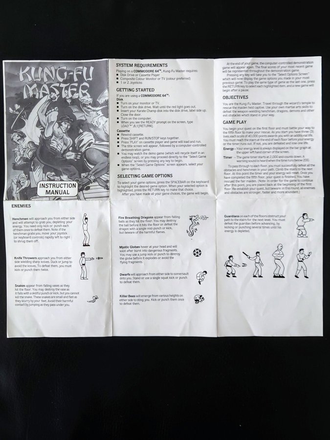 Kung-Fu Master (Commodore 64/128) inkl manual!