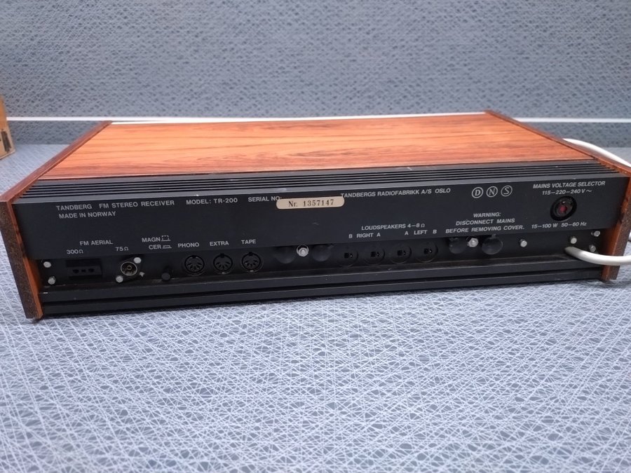 Tandberg FM Stereo Receiver TR-200 : repobjekt.