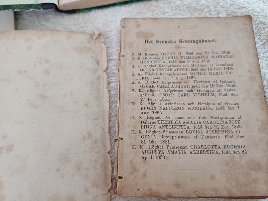 Anteckningsböcker bl.a Violblomman 1882 med vers från Helsingborg