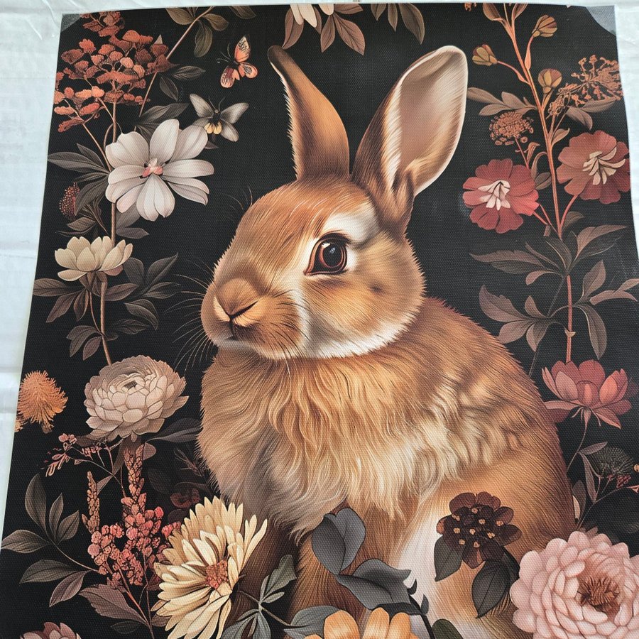 Ljuvlig bild på canvasduk, tavla, poster, HARE/KANIN, WILLIAM MORRIS