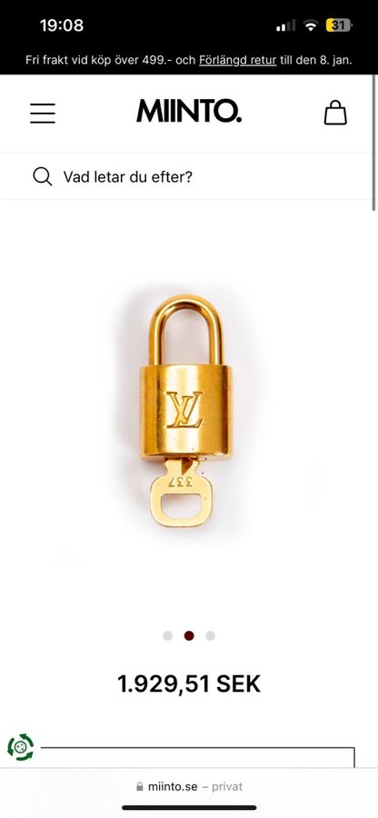 LV Vintage Lock