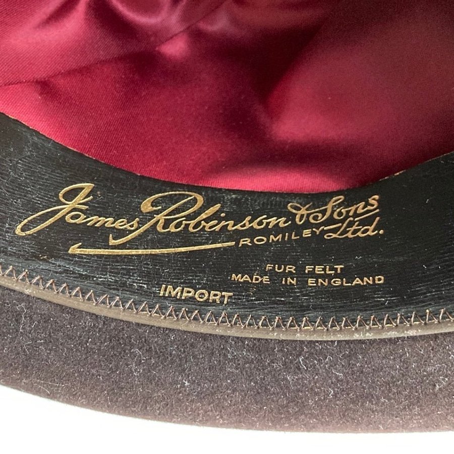 James Robinson  Sons Ltd. brun hatt