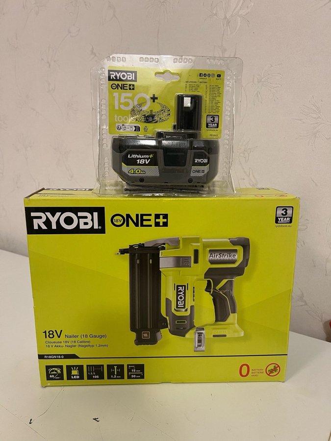 Ryobi 18V Spikpistol 18 Gauge