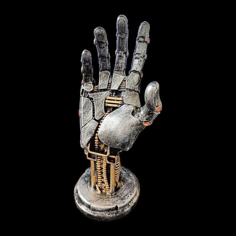 Ny Steampunk Robot Hand Controller Stand Dekorationer harts