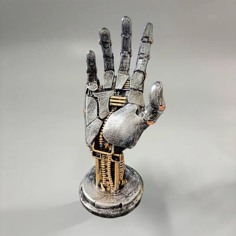 Ny Steampunk Robot Hand Controller Stand Dekorationer harts