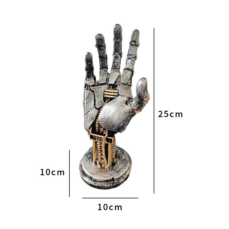 Ny Steampunk Robot Hand Controller Stand Dekorationer harts