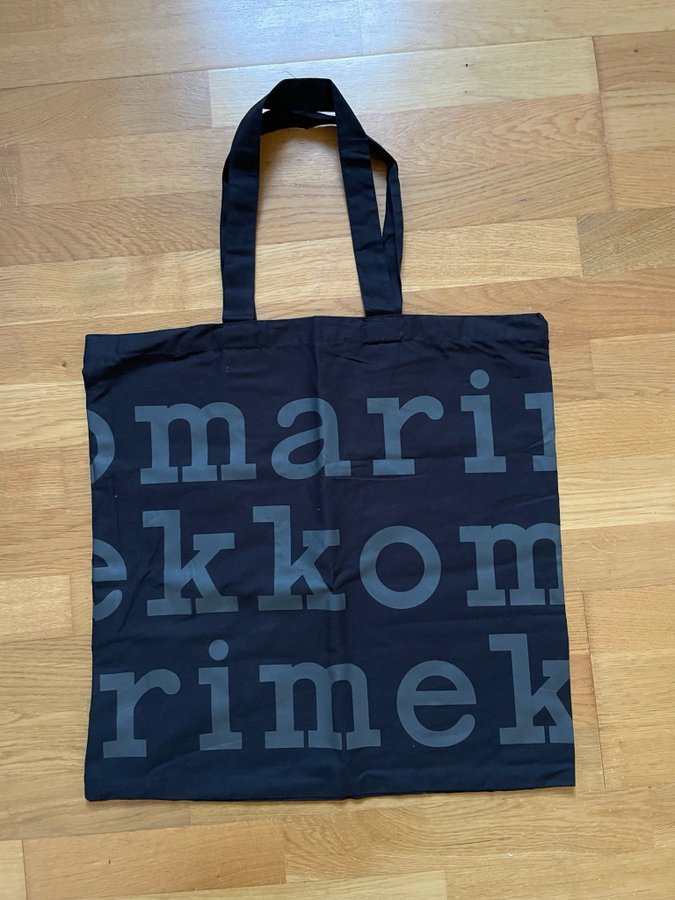 Tygkasse Marimekko ny i Bomull svart/grå