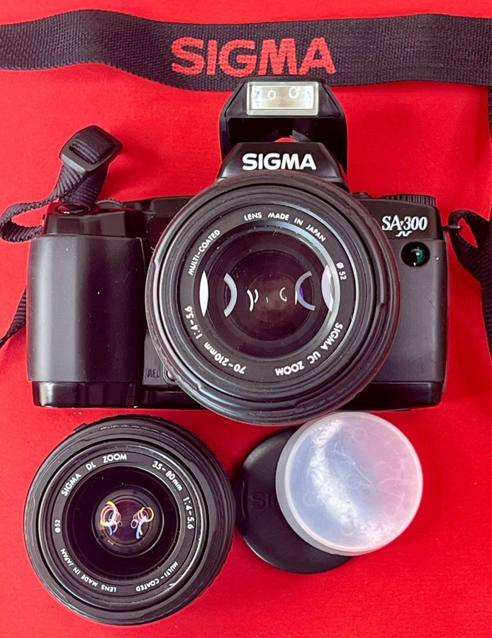 Sigma SA-300 Kamera med 3 objektiv