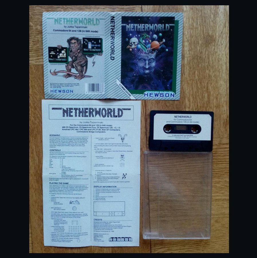 Netherworld (Hewson Consultans) ->TESTAD<- Commodore 64 / C64 Spel