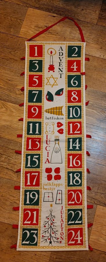 Retro Julkalender - paketkalender - Kajsa Nordström