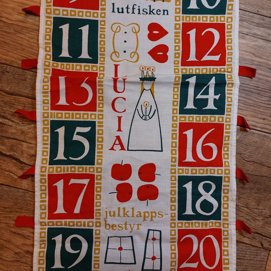 Retro Julkalender - paketkalender - Kajsa Nordström