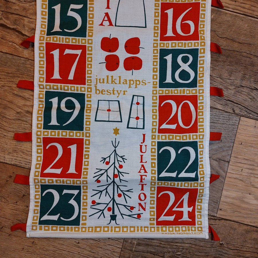 Retro Julkalender - paketkalender - Kajsa Nordström