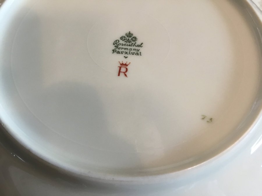 ROSENTHAL GERMANY PARXIVAL - 4st Djupa mattallrikar