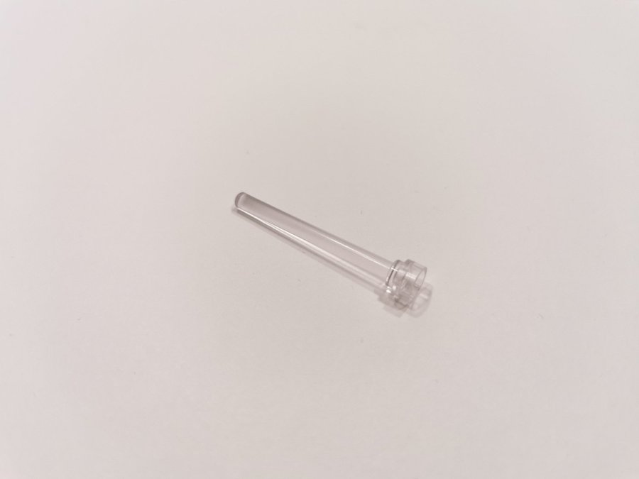 Lego - transparent - antenn - flat top - part 3957b - trans clear