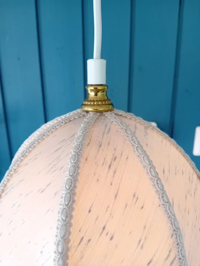 Lampskärm tyg med fransar Retro